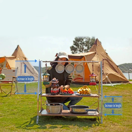 Outdoor Camping Storage Shelf
